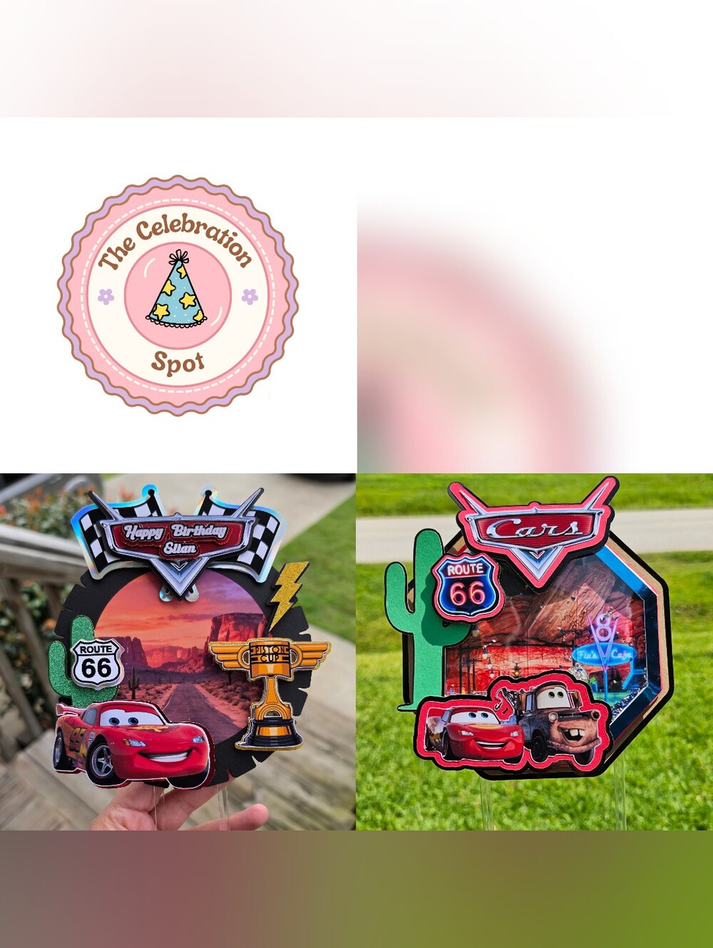 Lightning McQueen Birthday Cake Topper